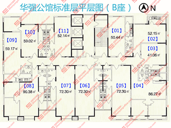 華強(qiáng)公館平層圖