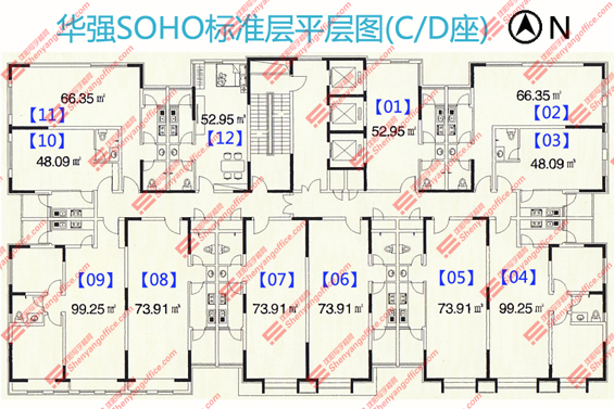 SOHO-C座平層圖