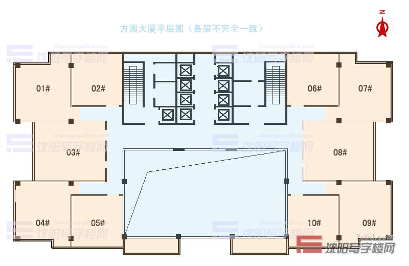 方圓大廈平層圖